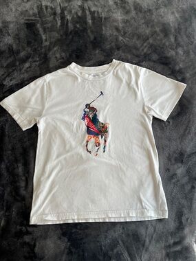 Polo by Ralph Lauren White Polo Player Graphic Tee boys Medium